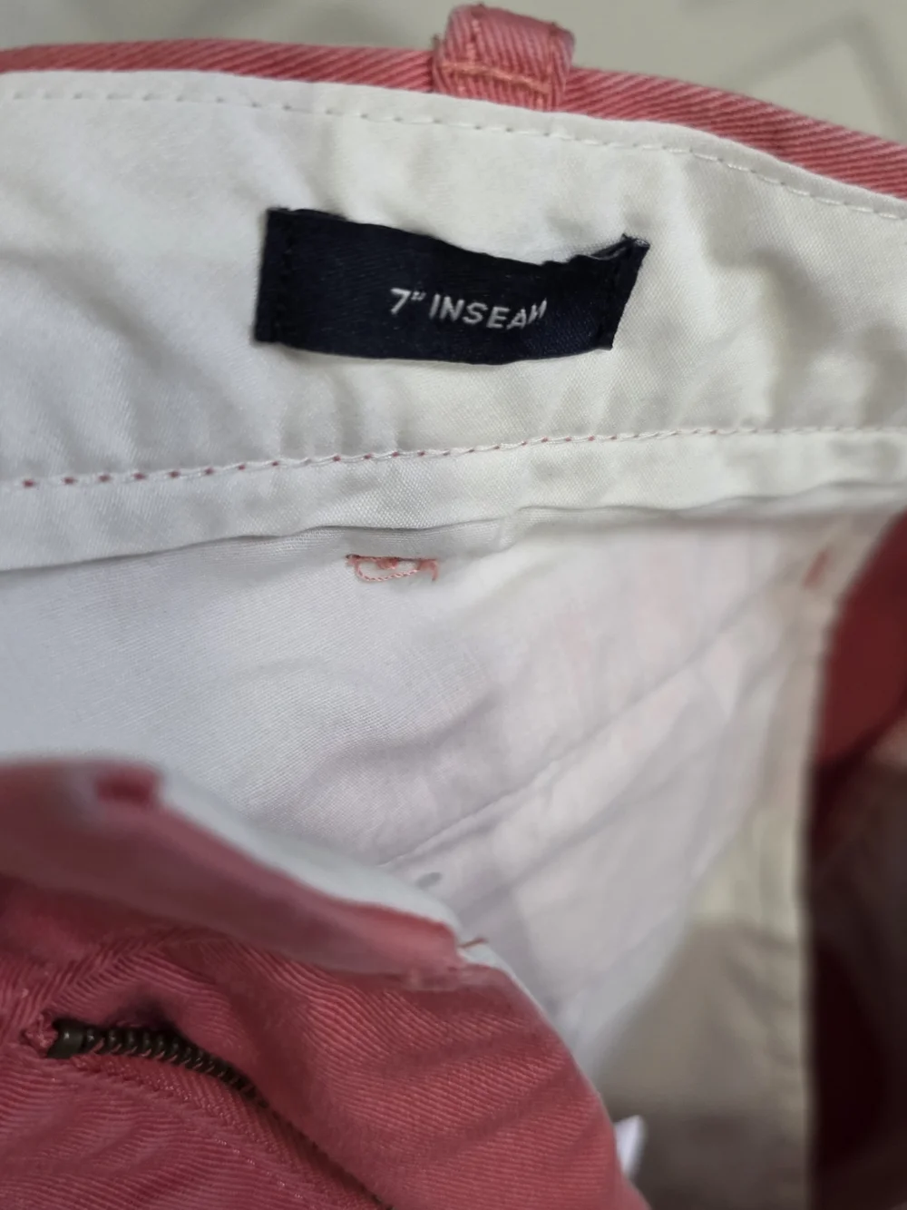 J.Crew Original Chino Shorts Men’s 35 Coral Salmon 7” Inseam Stretch